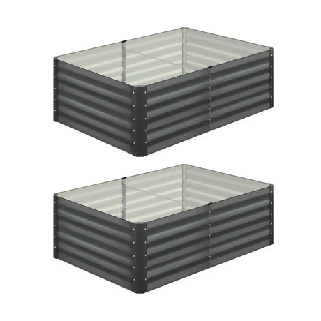 2 pcs Galvanized Steel Garden Bed