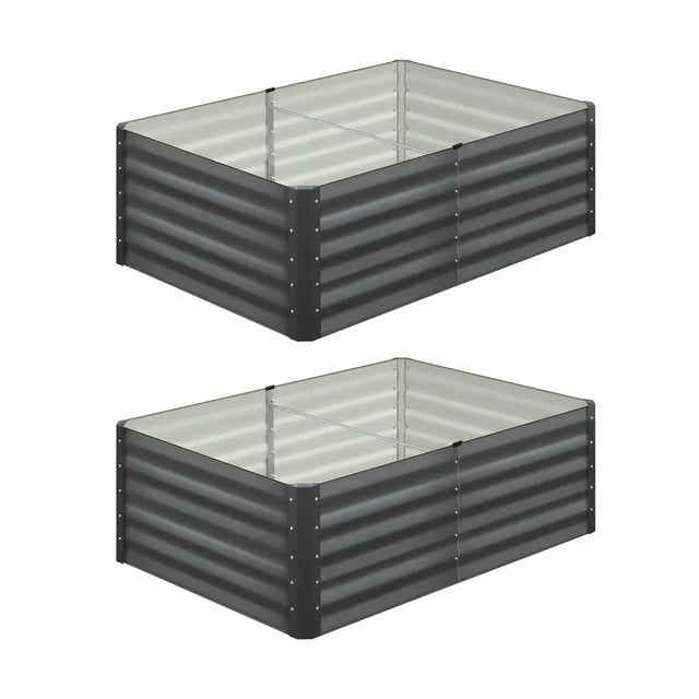 2 pcs Galvanized Steel Garden Bed