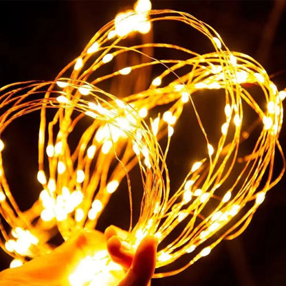 200 LED Solar Waterfall String Lights for Garden Christmas Decor