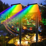 20LED Colorful Solar Landscape Spotlights Wireless Waterproof