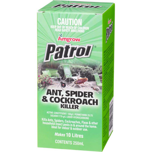 Amgrow Patrol Ant Spider & Cockroach Killer Concentrate 250mL