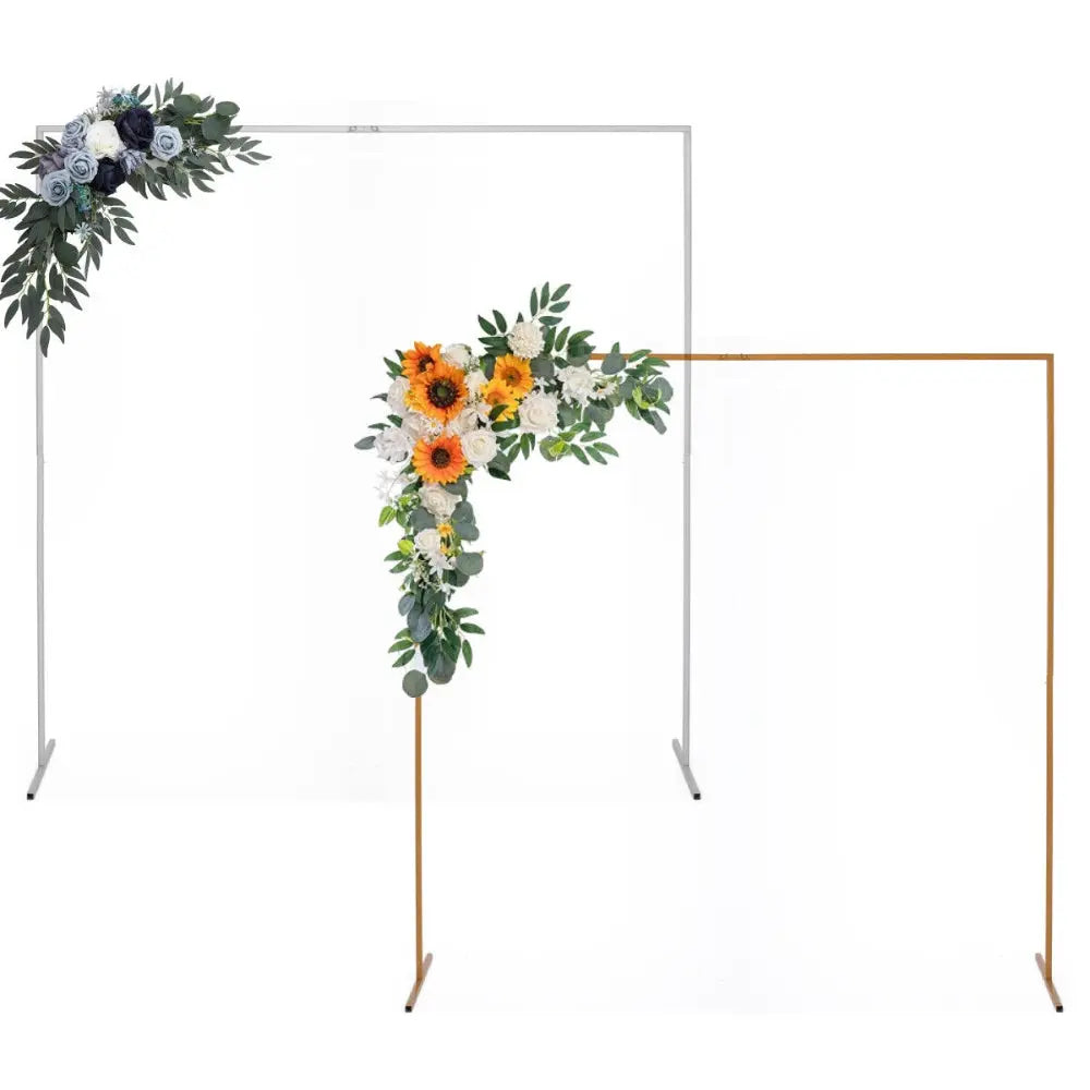 2M Square Wedding Arch Backdrop Sign Stand Party Flower Decoration ...