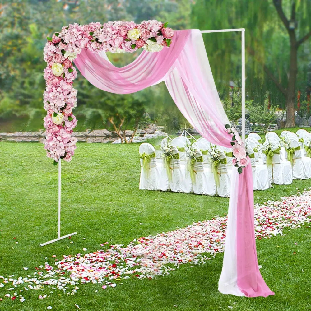 2M Square Wedding Arch Backdrop Sign Stand Party Flower Decoration Background