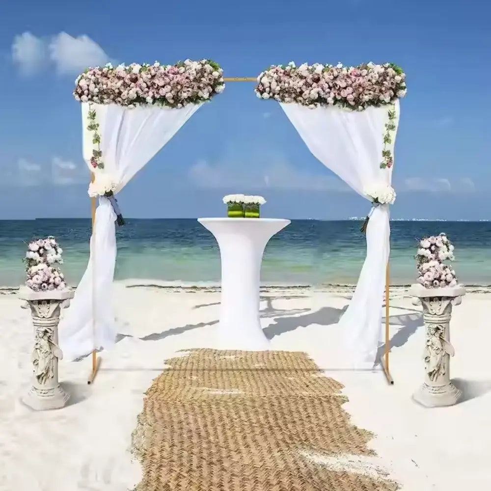 2M Square Wedding Arch Backdrop Sign Stand Party Flower Decoration Background