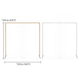 2M Square Wedding Arch Backdrop Sign Stand Party Flower Decoration Background