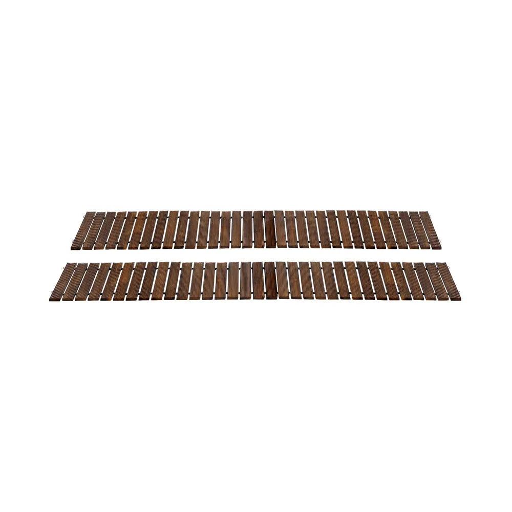 2pcs Wooden Garden Pathway Roll-Out Walkway 8FT Straight