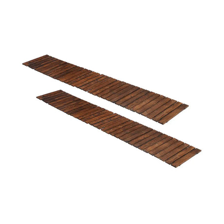 2pcs Wooden Garden Pathway Roll-Out Walkway 8FT Straight