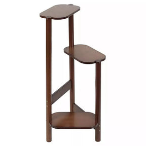 3 Tier Bamboo Corner Plant Stand Simplicity Flower Pot Holder Shelf