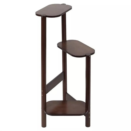 3 Tier Bamboo Tall Corner Plant Rack Planter Stand Flower Pot Holder