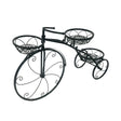 3-Tier Bicycle Plant Stand: Wrought Iron Tricycle Planter for Indoor and Outdoor