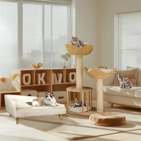 3 Tier Cat Climbing Tree | Indoor Tower with Scratching Post