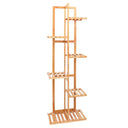 5/6 Pot Vertically Bamboo Flower Shelf Rack Pots Display Corner Shelving