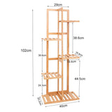 5/6 Pot Vertically Bamboo Flower Shelf Rack Pots Display Corner Shelving