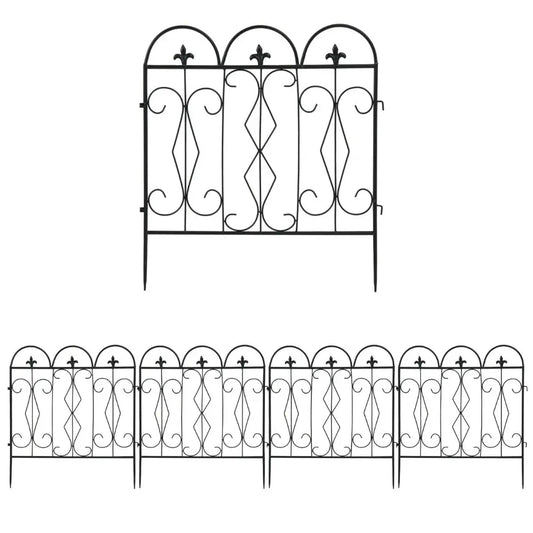5pcs Decorative Garden Fence Outdoor Border Animal Barrier Fence