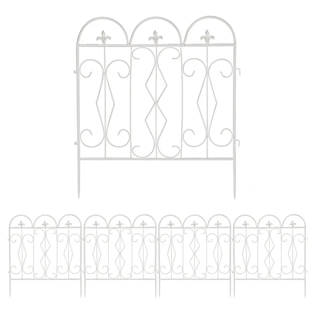 5pcs Decorative Garden Fence Outdoor Border Animal Barrier Fence