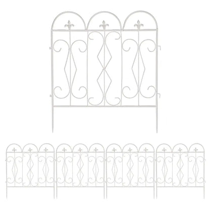 5pcs Decorative Garden Fence Outdoor Border Animal Barrier Fence