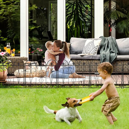 5pcs Decorative Garden Fence Outdoor Border Animal Barrier Fence