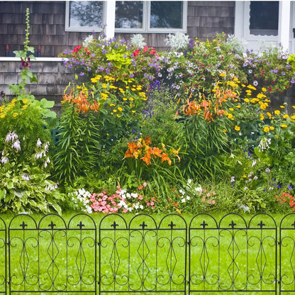 5pcs Decorative Garden Fence Outdoor Border Animal Barrier Fence