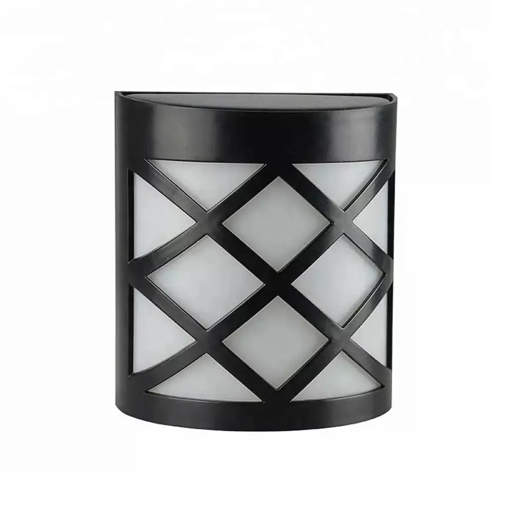 6 LED Outdoor Solar Wall Lights Garden Step Bright Light