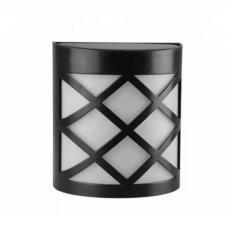 6 LED Outdoor Solar Wall Lights Garden Step Bright Light