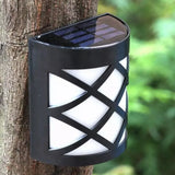 6 LED Outdoor Solar Wall Lights Garden Step Bright Light