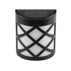 6 LED Outdoor Solar Wall Lights Garden Step Bright Light