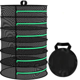 6-Layer 120cm Foldable Herb Vegetable Fruit Drying Dehydrating Rack Mesh Hanging Dryer Bonnyrigg Produce & Garden Supplies