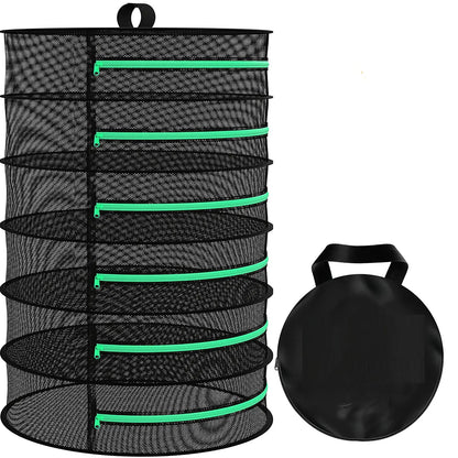 6-Layer 120cm Foldable Herb Vegetable Fruit Drying Dehydrating Rack Mesh Hanging Dryer Bonnyrigg Produce & Garden Supplies
