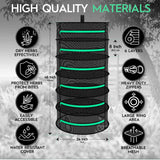 6-Layer 120cm Foldable Herb Vegetable Fruit Drying Dehydrating Rack Mesh Hanging Dryer Bonnyrigg Produce & Garden Supplies