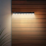 8 LED Solar Wall Light Outdoor Waterproof Garden Balcony Fence Lighting Lamp