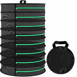 8-Layer 162cm Foldable Herb Vegetable Fruit Drying Dehydrating Rack Mesh Hanging Dryer Bonnyrigg Produce & Garden Supplies