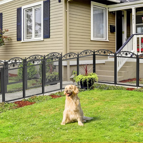 8-Panel DIY Heavy Duty Dog Playpen with Waterproof Pad