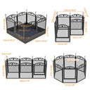 8-Panel DIY Heavy Duty Dog Playpen with Waterproof Pad