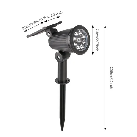 9 LED Solar Spotlights