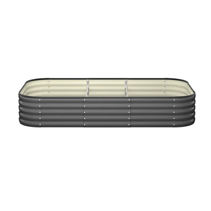9 in 1 Raised Garden Bed Oval Galvanized Steel