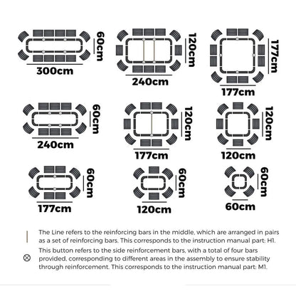 9 in 1 Raised Garden Bed Oval Galvanized Steel