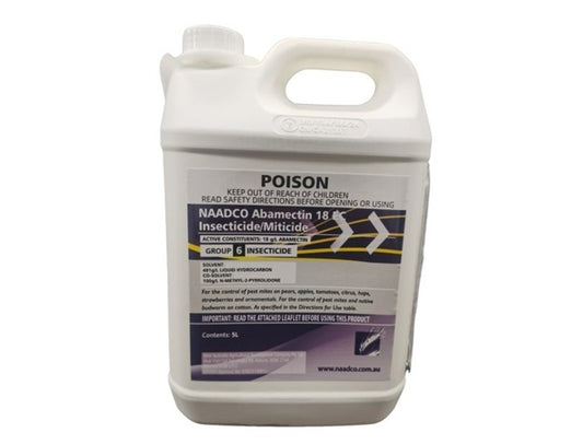 Abamectin 18 Insecticide & Miticide 5L – Broad-Spectrum Pest Control for Crops & Ornamentals