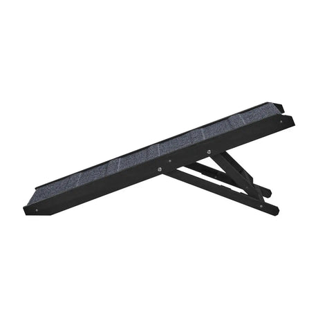 Adjustable Height Foldable Dog Pet Ramp 90cm: Non-Slip Wooden Ramp for Beds