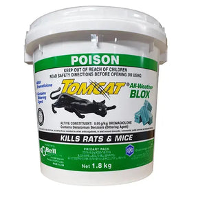  Amgrow Tomcat All-Weather Blox (Green) 1.8kg – Bromadiolone Rat & Mouse Bait Blocks