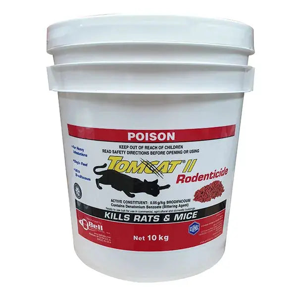 Amgrow Tomcat II Rat & Mice Pellets – Single-Feed Anticoagulant Rodent Bait
