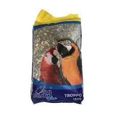 Avigrain Troppo Blue: Premium Fruit and Nut Mix for Large Parrots