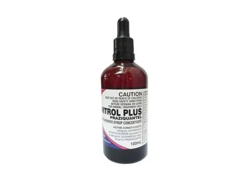 Avitrol Plus Bird Wormer Syrup 100mL: Broad-Spectrum Allwormer for Caged Birds