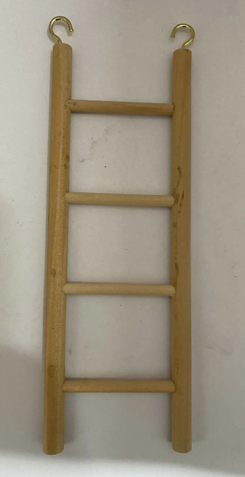 BIRD TOYS 1 PCS - WOODEN 6 STEPS LADDER WITH BEADS