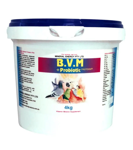BVM Pink Powder Probiotic 4kg – Bird Vitamin, Mineral & Probiotic Supplement
