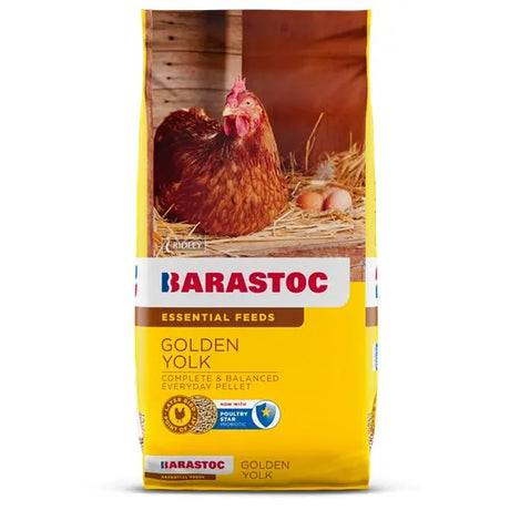 Barastoc Golden Yolk 20kg – Everyday Layer Pellets for Backyard Hens
