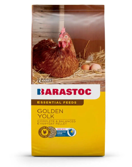 Barastoc Golden Yolk 20kg – Everyday Layer Pellets for Backyard Hens
