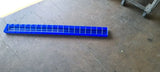  Long Plastic Poultry & Pigeon Feed Trough 120cm – Blue Trough with Wire Anti-Perch Guard (40 / 80 / 120cm)