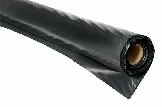 Black Polythene Plastic Roll 4m x 100um x 50m: Garden and Landscaping Film