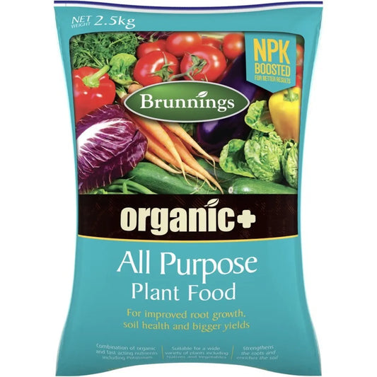 Brunnings All Purpose Plant Food Organic Plus 3kg Brunnings