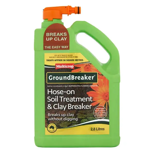 Brunnings  Clay Breaker and Soil Treatment hose on 2.8ltrs Brunnings